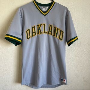 Vintage Men’s Oakland Athletics Jersey Billy Martin Throwback 80’s Rare A’s